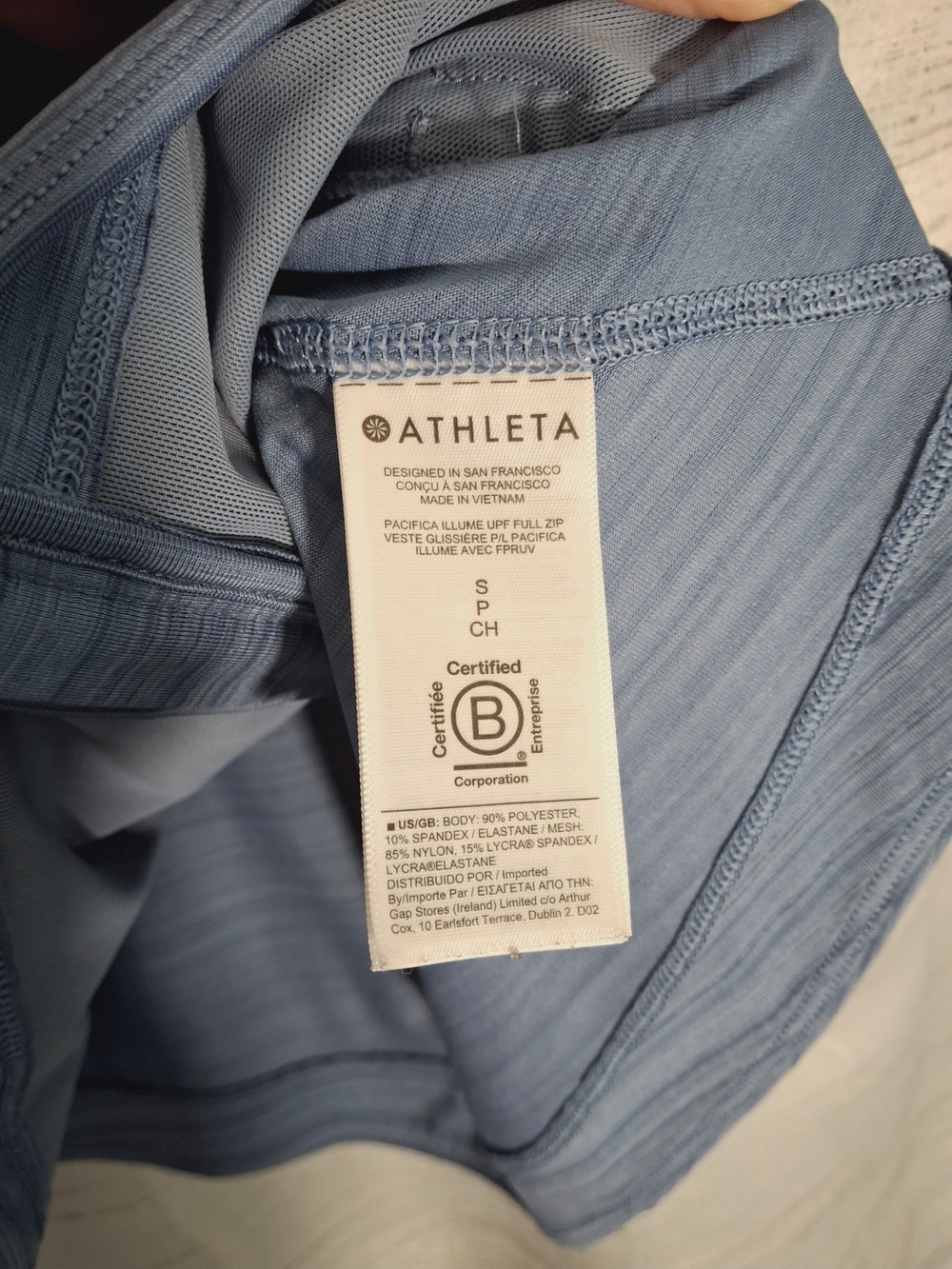 Athleta Blue Zip-Up Active Jacket - Picture 4 of 6
